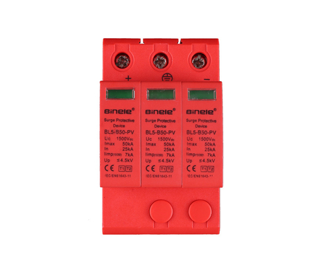 BL5-B50-PV 3P SPD Voltage Protection DC1500V 25-50KA Surge Protective Device Binele Lightning Arrester